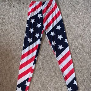 American Flag Leggings